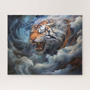 Puzzle Tigre Et Tempête Imaginaire Surréaliste