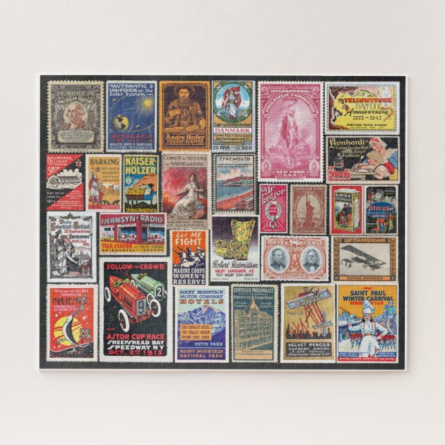 PUZZLE TIMBRES VINTAGES ! COLLAGE (Horizontal)