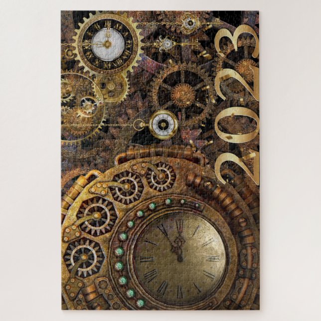 Puzzle Timepieces Steampunk 2023 (Vertical)