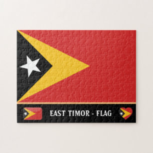 Puzzle Timor oriental Drapeau et Timorais / Timor orienta