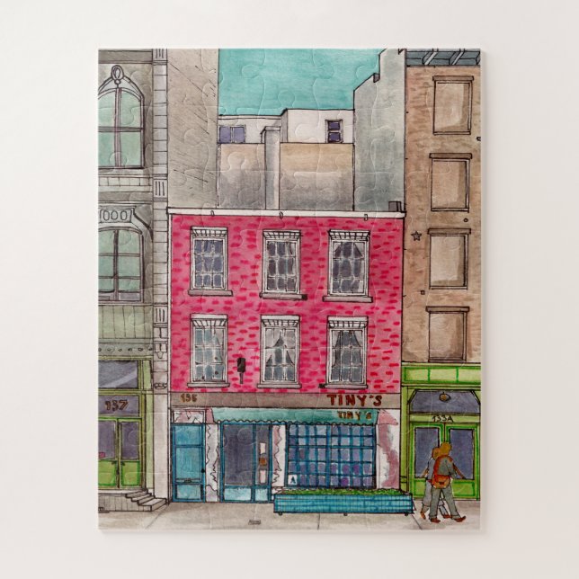 Puzzle Tiny's 135 &The Bar Upstairs Tribeca Manhattan NYC (Vertical)