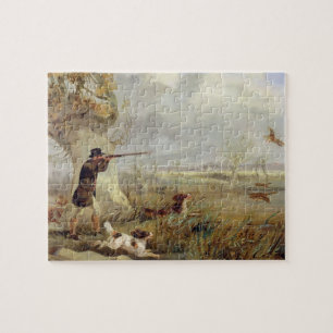 Puzzle Tir de canard (huile sur la toile)