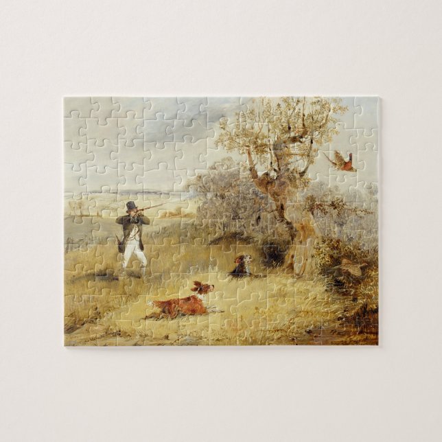 Puzzle Tir de faisan (huile sur la toile) 2 (Horizontal)