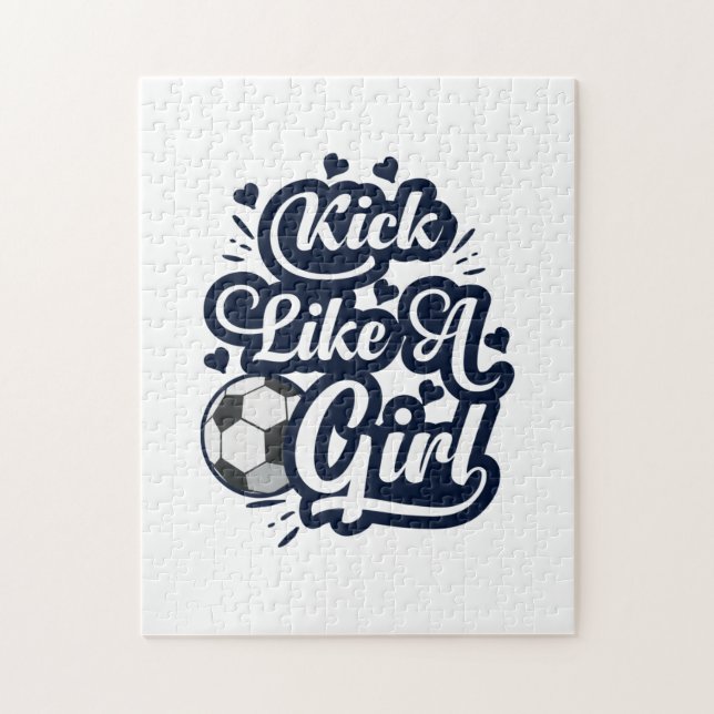 Puzzle Tire Comme Une Fille (Vertical)
