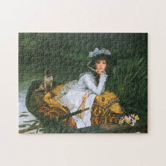 Puzzle Tissot : Jeune Madame dans un bateau (Horizontal)