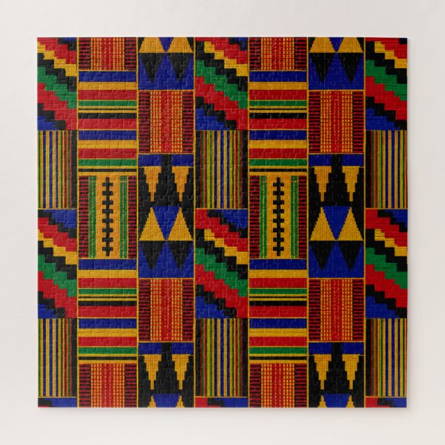 Puzzle Tissu Kente de style africain (Vertical)