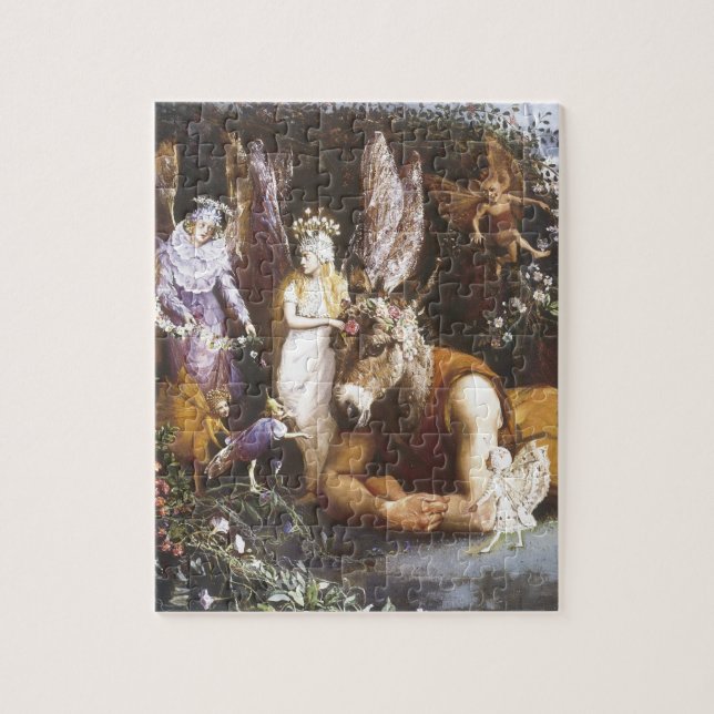 Puzzle Titane de fée vintage et fond (Vertical)