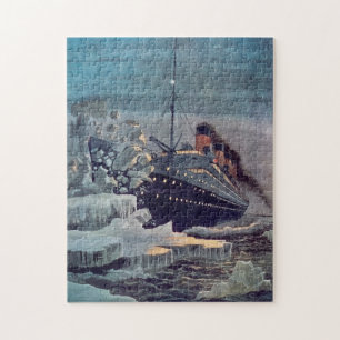 Puzzle Titanic frappe l'iceberg