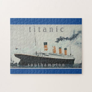 Puzzle TITANIC Party Blue Vintage White Star Line Navire