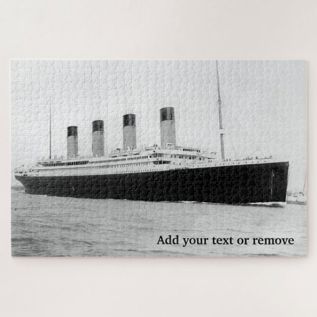 Puzzle Titanic quittant Southampton le 10 avril 1912, (Horizontal)