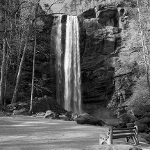 Toccoa chute en noir et blanc
