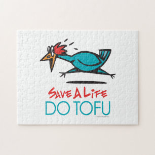 Puzzle Tofu végétarien drôle