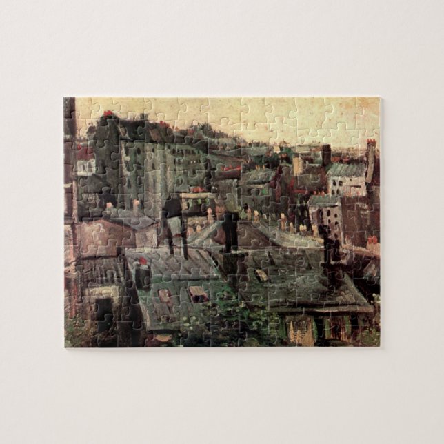 Puzzle Toits et sacs de maisons par Vincent van Gogh (Horizontal)