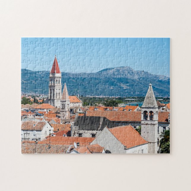 Puzzle Toits rouges Trogir et cathédrale - Dalmatie, Croa (Horizontal)