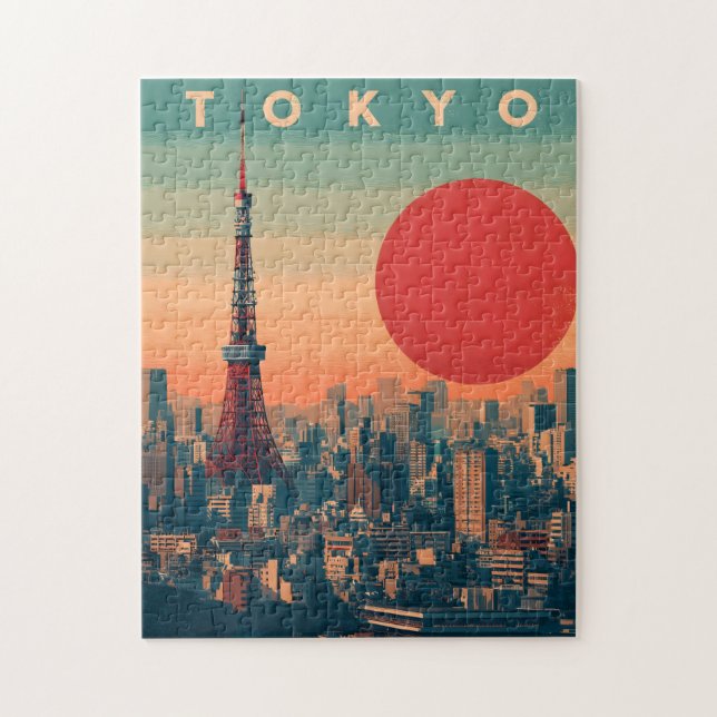 Puzzle Tokyo Japon vintage (Vertical)