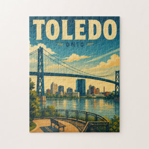 Puzzle Toledo Ohio Horizon Vintage