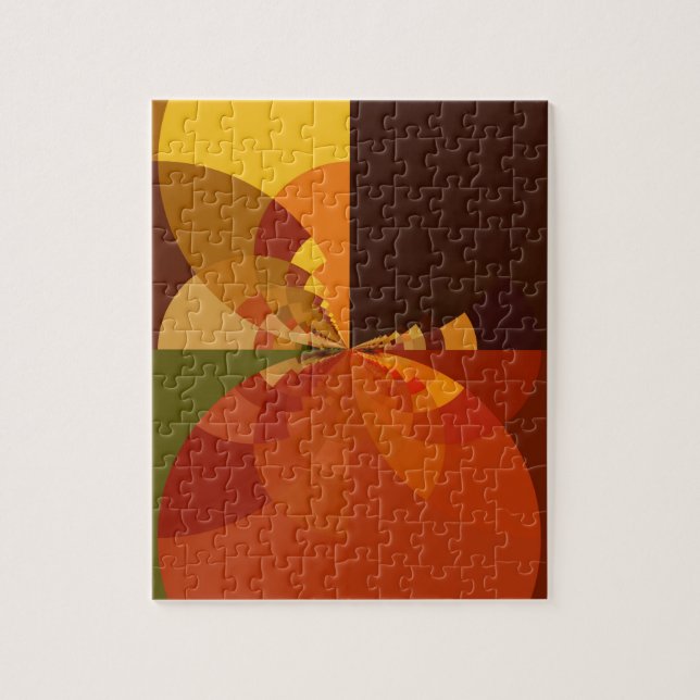 Puzzle Tonalité Terre Art couleur Abstrait Design d'impre (Vertical)
