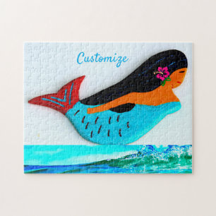 Puzzle tonnaie de sirène bleue