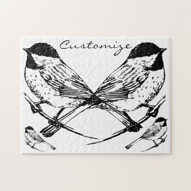 Puzzle Tonnerre de chickadee à calotte noire (Horizontal)