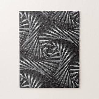 Puzzle Tordu - acier noir