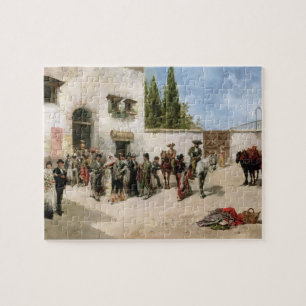 Puzzle Toréadors se préparant au combat (huile sur le