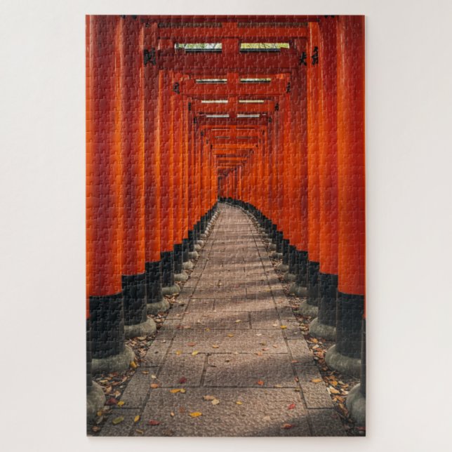 Puzzle Torii Tunnel of Fushimi Inari – A Photorealistic S (Vertical)
