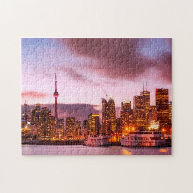 Puzzle Toronto Canada skyline ville. (Horizontal)