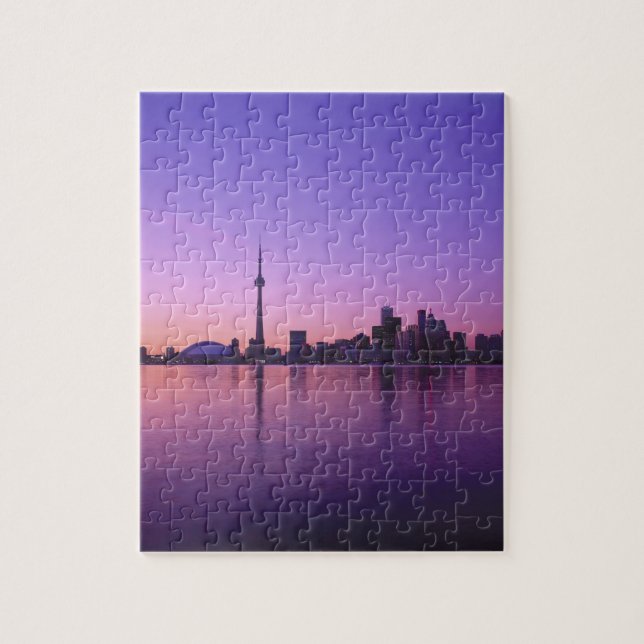 Puzzle Toronto Skyline la nuit, Ontario, Canada (Vertical)