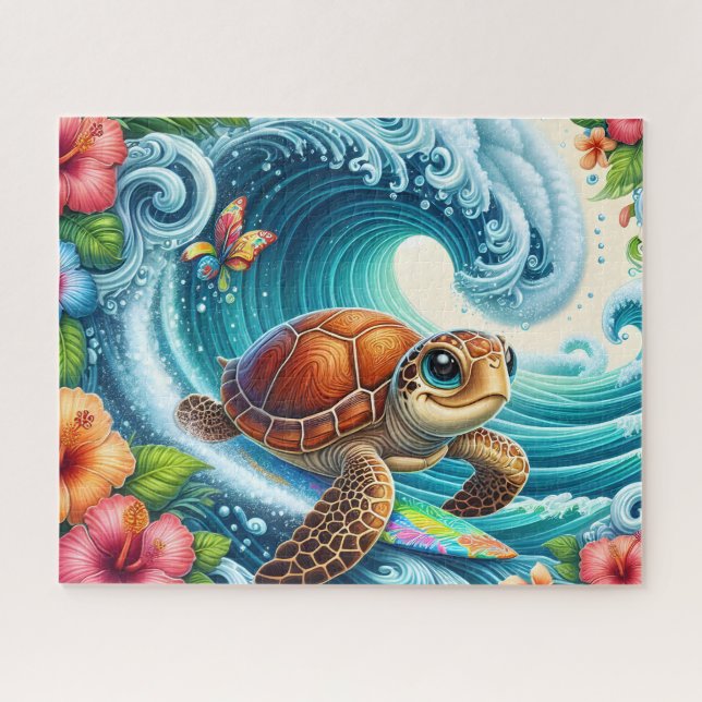 Puzzle Tortue de mer (Horizontal)