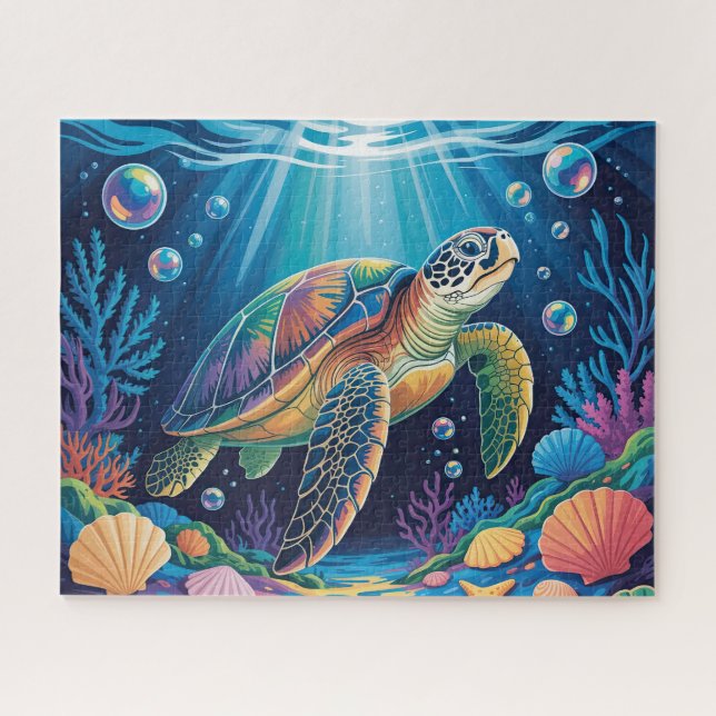 Puzzle Tortue de mer (Horizontal)
