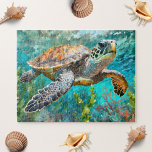 Puzzle Tortue de mer et peinture de corail<br><div class="desc">Plongez dans les profondeurs fascinantes de l'océan avec nos algues de tortue de mer et notre puzzle de peinture de corail! 🐢 🌿 🐠 plongez dans les détails complexes du monde sous-marin tout en assemblant cette magnifique oeuvre d'art composée de tortues marines sereines, d'algues gracieuses et de récifs coralliens vibrants....</div>