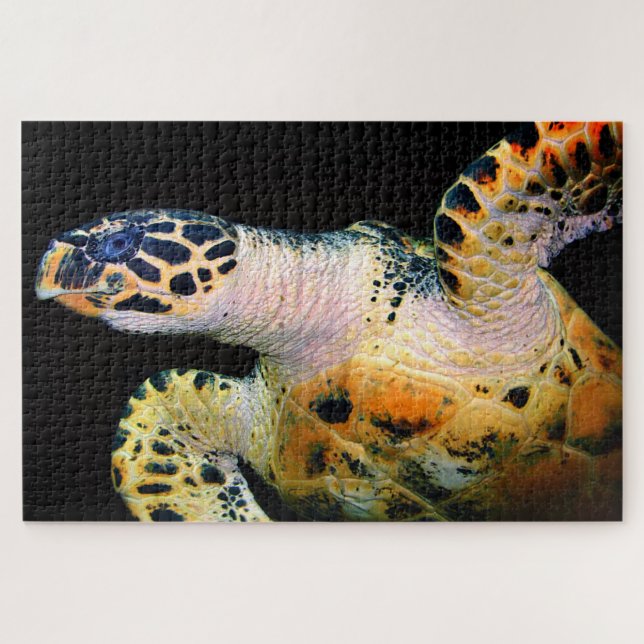 Puzzle Tortue de mer saisissante en gros plan (Horizontal)