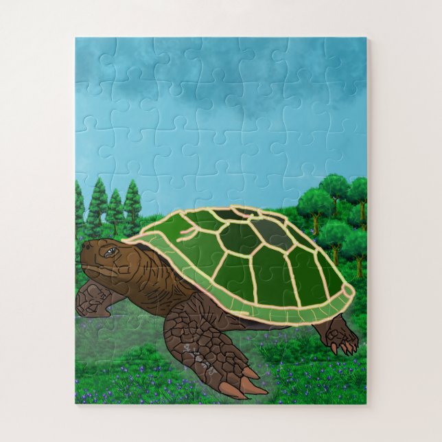 Puzzle Tortue de scie. (Vertical)
