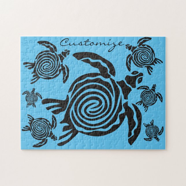 Puzzle Tortue de style tribal Thunder_Cove (Horizontal)