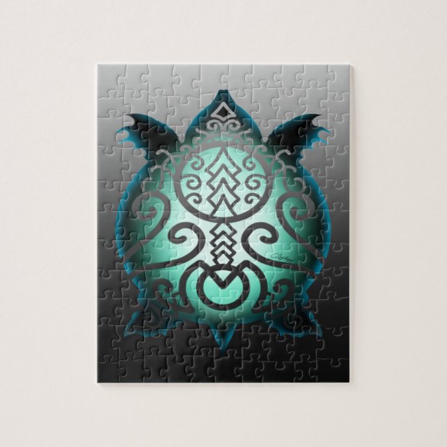 Puzzle Tortue Snapper Silhouette (Vertical)