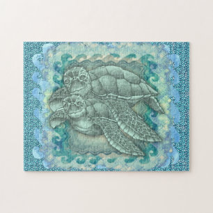 Puzzle Tortues de mer paisibles