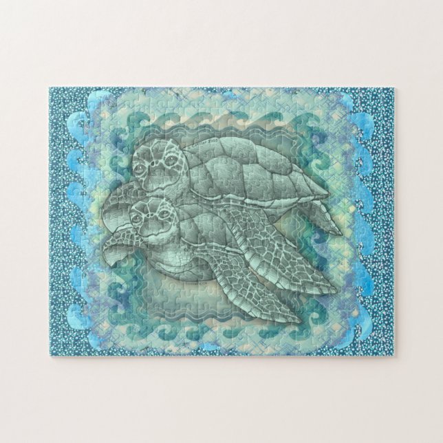 Puzzle Tortues de mer paisibles (Horizontal)