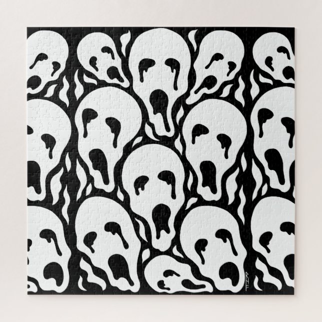 Puzzle Tortured Souls Weird Horror Artwork (Vertical)