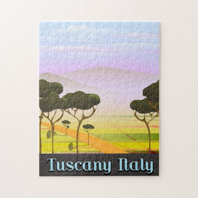 Puzzle Toscane Italie Voyage paysage. (Vertical)