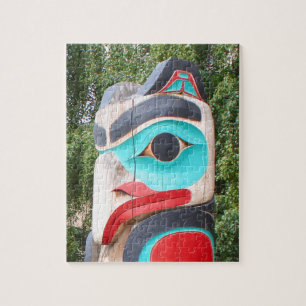 Puzzle Totem Polonais, Anchorage, Alaska 2 de Natif