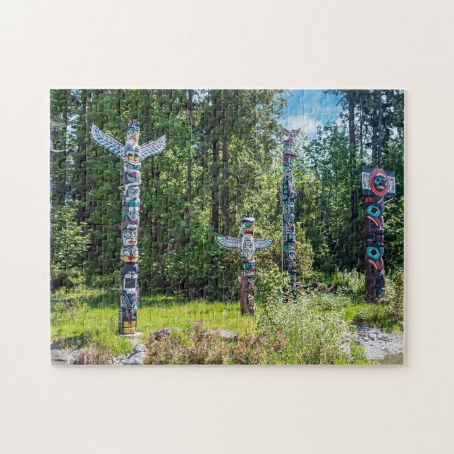 Puzzle Totems dans le parc Stanley, Vancouver Canada (Horizontal)
