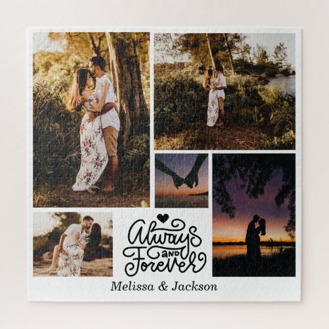 Puzzle Toujours et pour toujours 5 Photos Collage Valenti (Vertical)