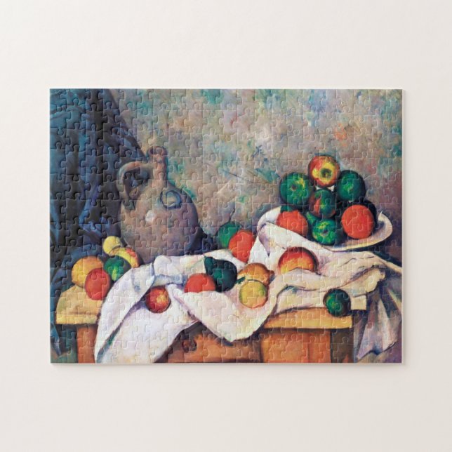 Puzzle Toujours la vie avec les fruits, Paul Cezanne (Horizontal)
