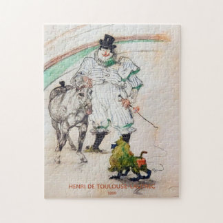Puzzle Toulouse-Lautrec, Clown de cirque avec Cheval et S