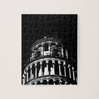 Tour blanche noire de Pise Italie