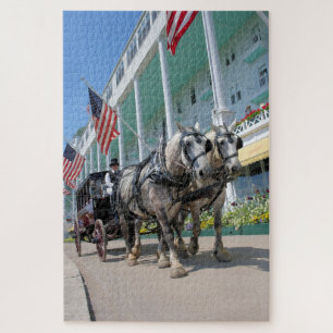 Puzzle Tour de chariot d'île de Mackinac - 20x30 - PC