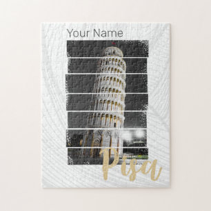 Puzzle Tour de Pise Italie Vintage Souvenir Retro