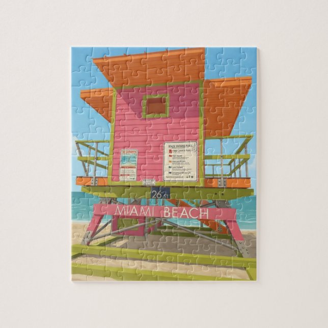 Puzzle Tour de sauveteur de Miami Beach (Vertical)