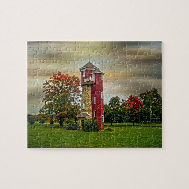 Puzzle Tour d'eau d'automne (Horizontal)