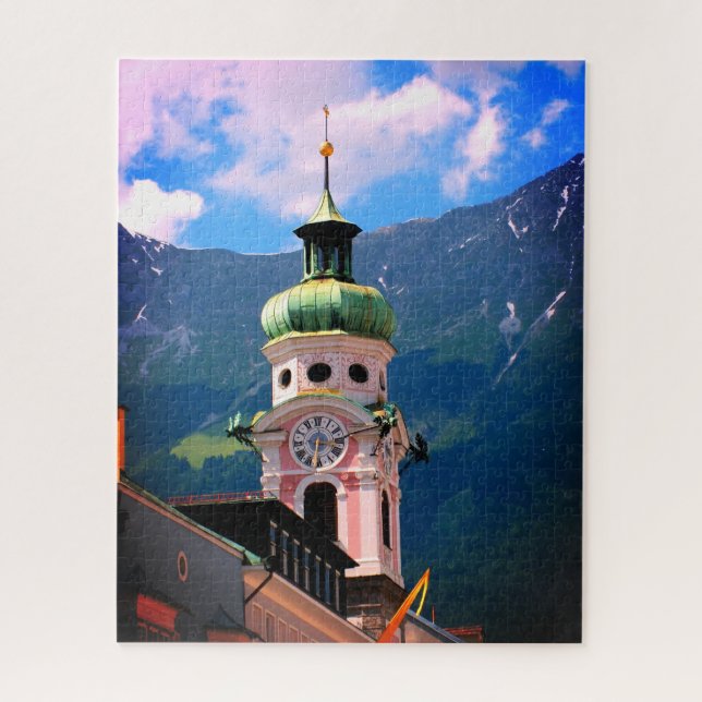 Puzzle Tour d'horloge en Autriche (Vertical)